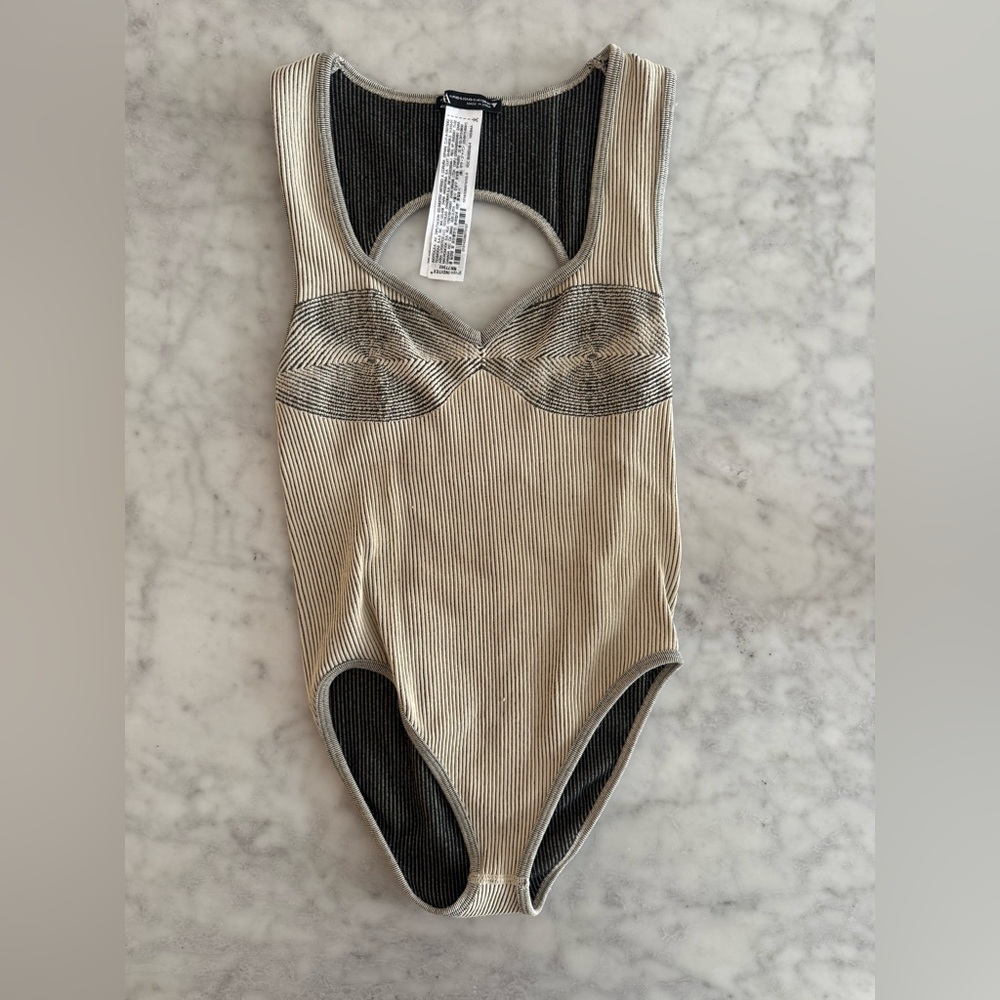 Zara Black and White Striped Garment